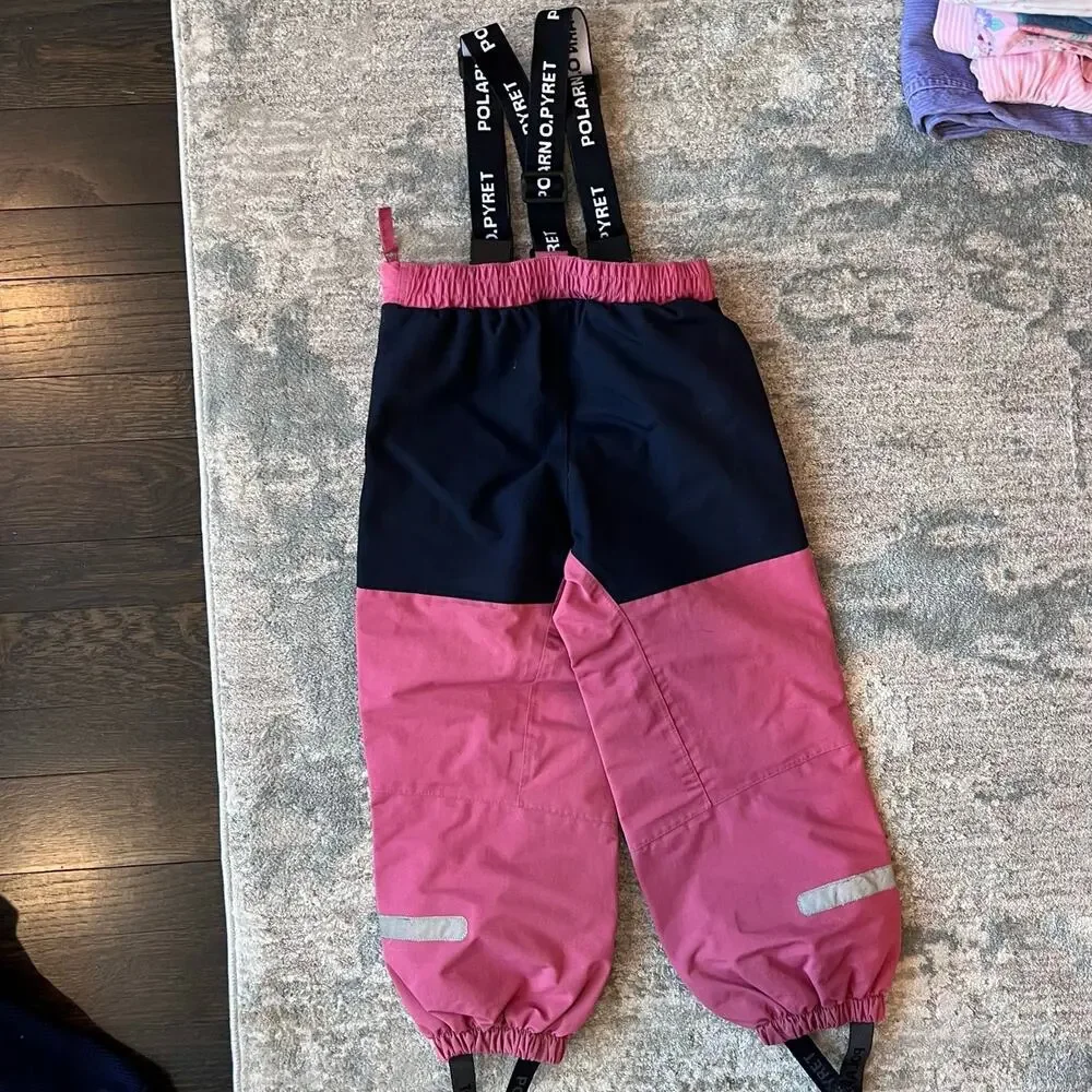 Polarn O. Pyret Kids Waterproof Performance Snowpants Pink 116 cm 5-6